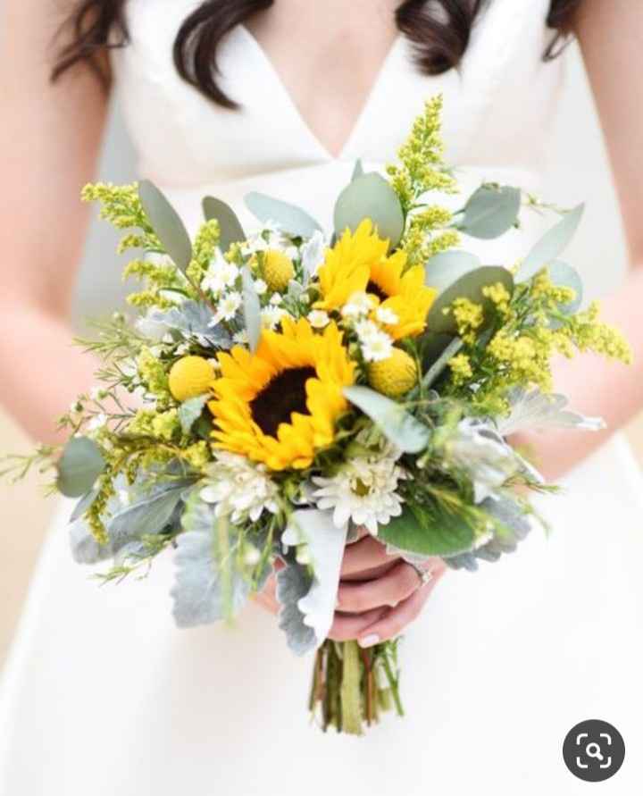 Colores: Un toque amarillo para tu boda con girasoles (ramo) - 3