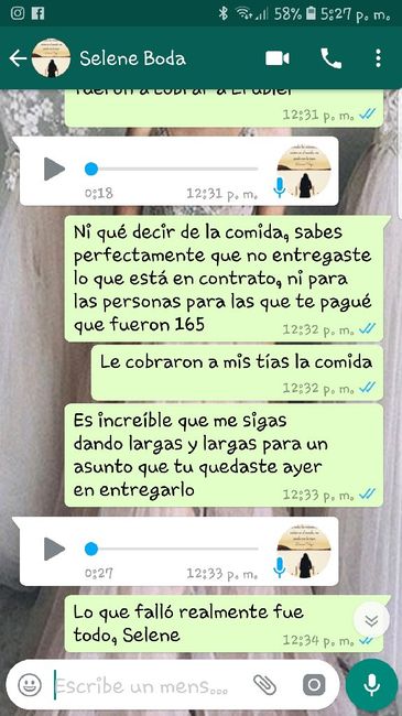 Incumplimiento de contrato y tornaboda - 2