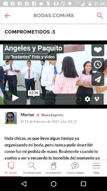 ¿Cómo te pidió que te casaras con él? - 1