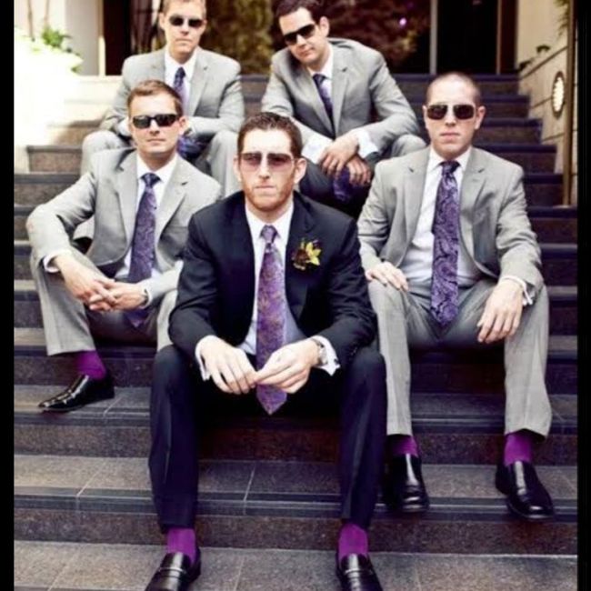 Best Man y novios en color ¿morado? 💜 - 1