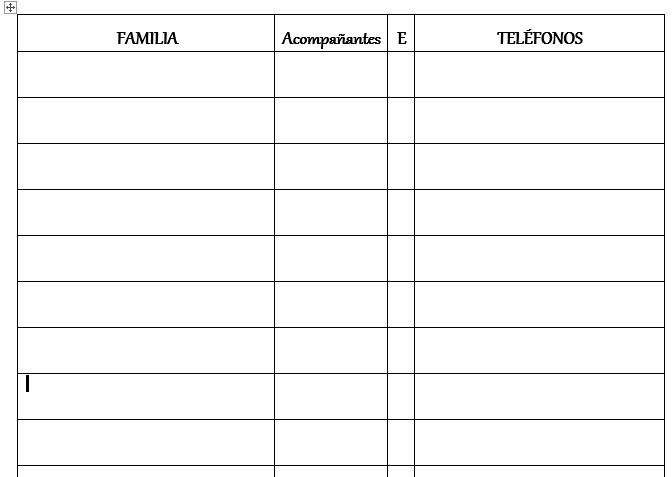 AGENDA DE INVITADOS