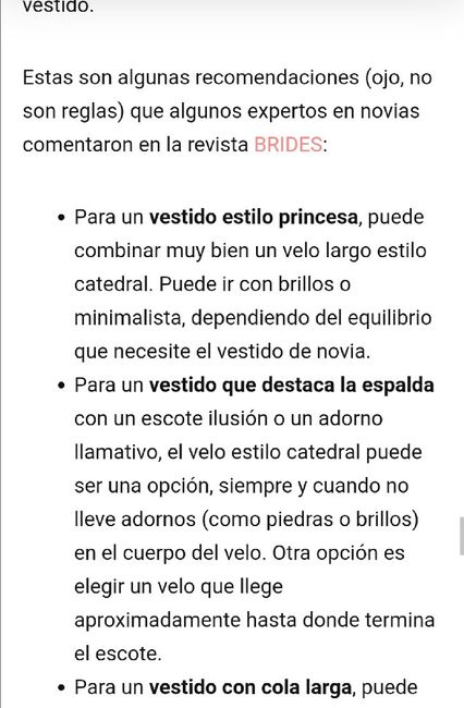 Guía para elegir el velo. 18