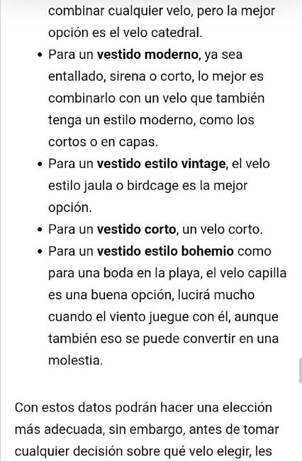 Guía para elegir el velo. 19