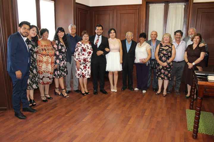 Parte de la familia que nos acompañó