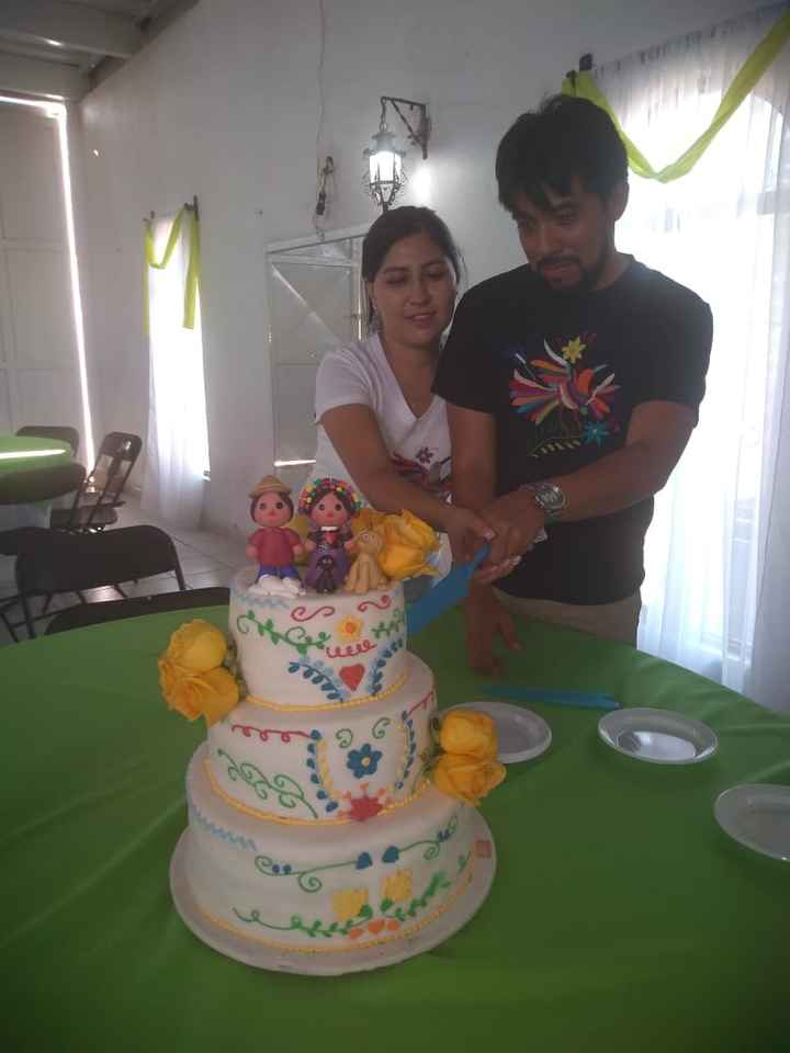 Eso fue en el recalentado, partimos nuestro pastel
