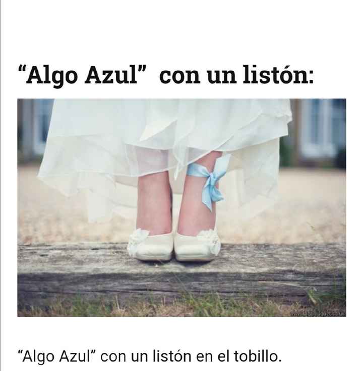 Tu "algo azul" en tu ajuar de novia. - 2