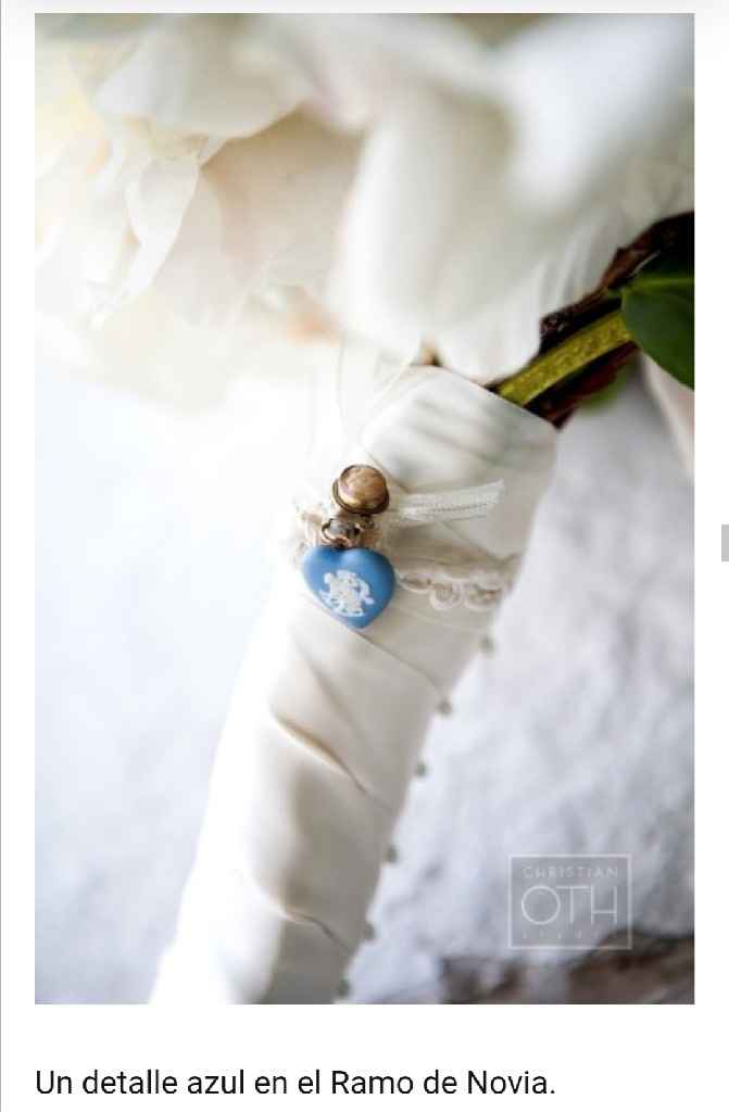 Tu "algo azul" en tu ajuar de novia. - 17