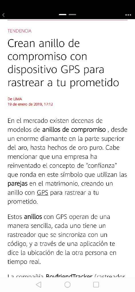 Crean anillo de compromiso con gps - 1