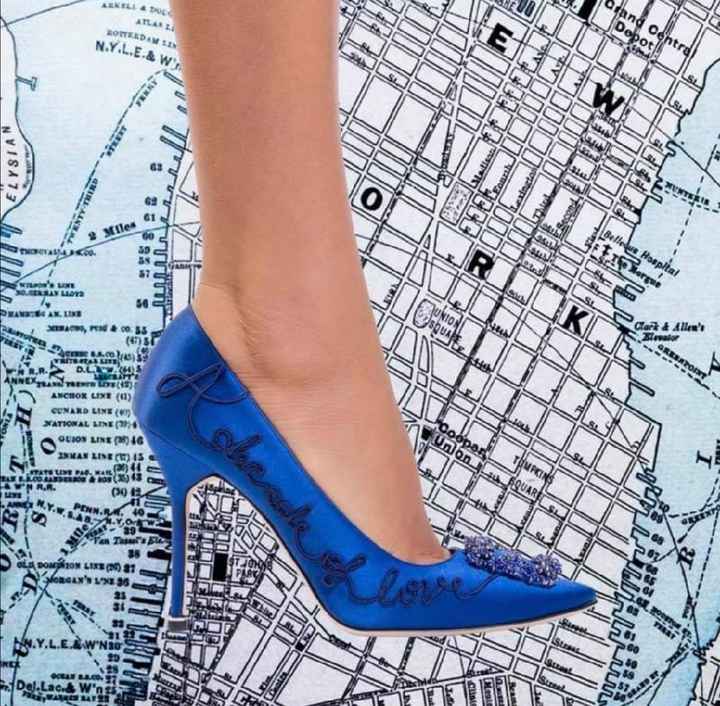 Tú algo azul en zapatos - 1