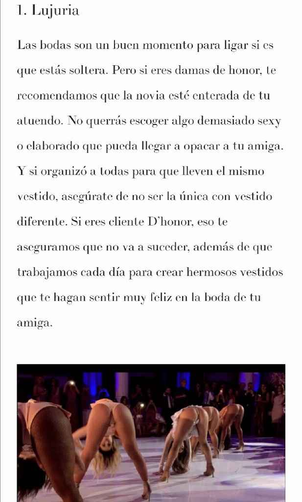 Los 7 pecados capitales de las damas de honor - 2