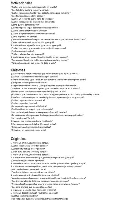 Frases para romper el hielo