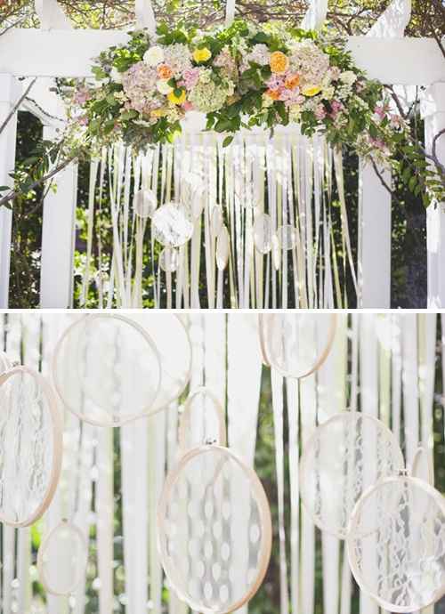 Decoracion con bastidores
