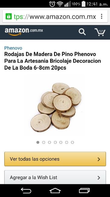 Rodajas / trozos de madera para centros de mesa - 1