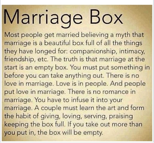 Marriage Box