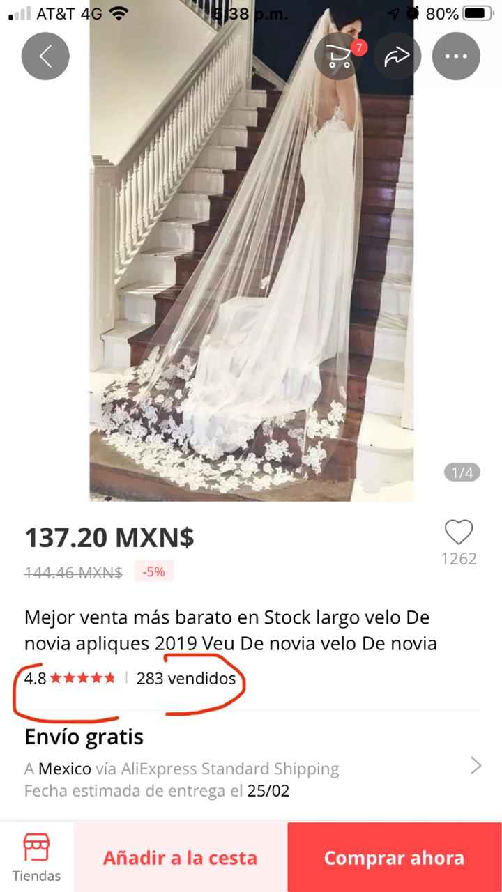 Me llego mi velo de Aliexpress 💕 - 1