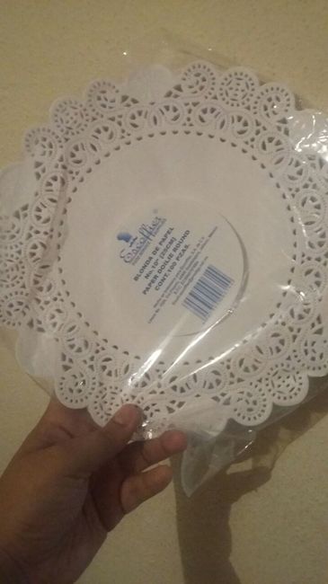 Blonda de papel de 10 pulgadas (53-57 pesos por 100 piezas)