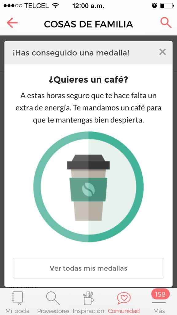 Un cafecito ( medalla de café) - 1