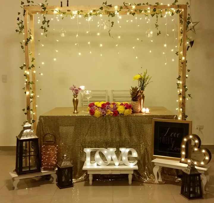 Nuestra mesa de novios! - 1