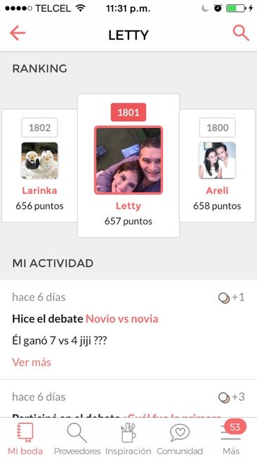 En el ranking de los primeros 50 - 1