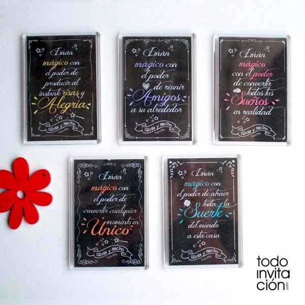 Imanes con mensajes positivos