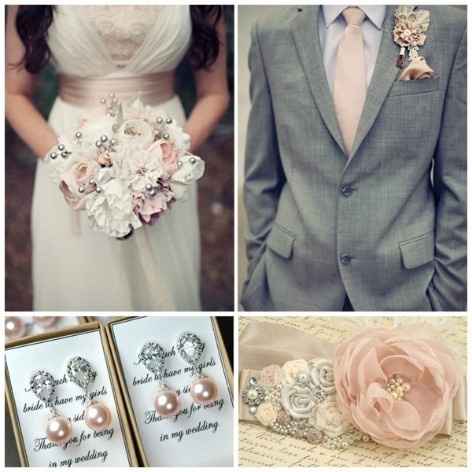 Boda rosa con gris 10