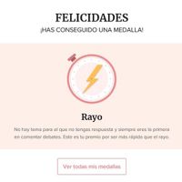 medalla rayo