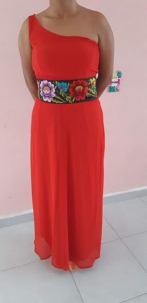 Vestido de damas (En azul Rey) 