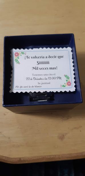 La notita que le puse en su reloj