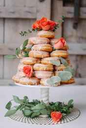 Pastel con donas