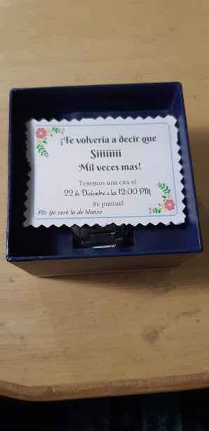 La notita que le puse en su reloj