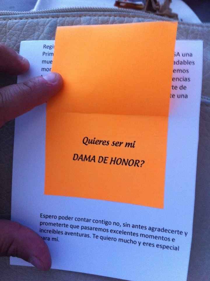 Las invitaciones para mis damas 