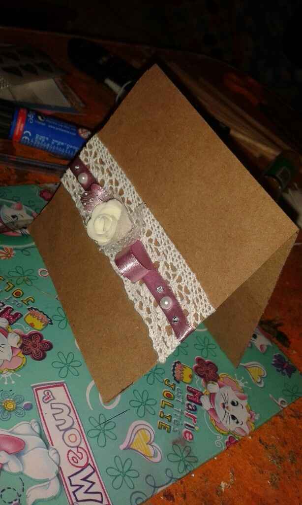 Invitaciones hechas a mano - 1