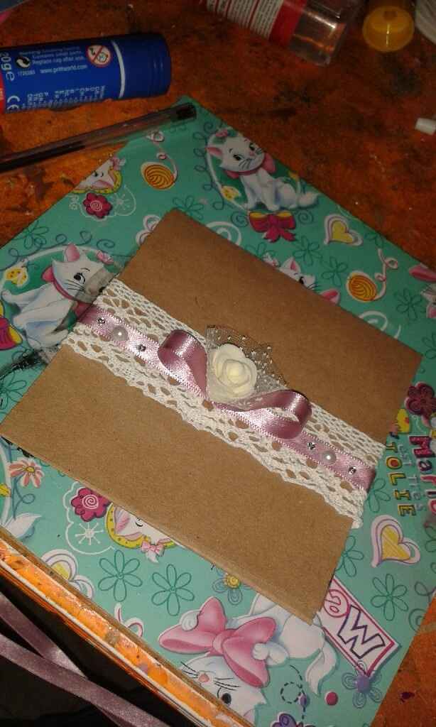 Invitaciones hechas a mano - 2