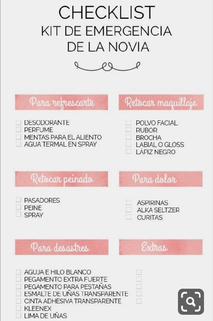 Checklist de nuestra boda - 2