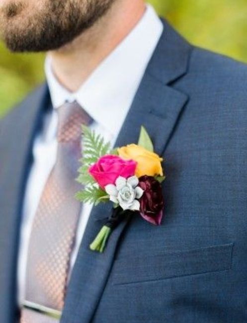 Boutonniere con color Amarillo 🌻 - 2