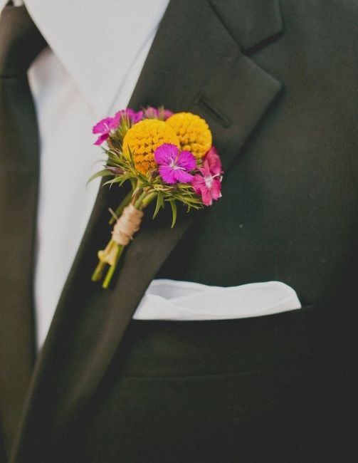 Boutonniere con color Amarillo 🌻 - 7