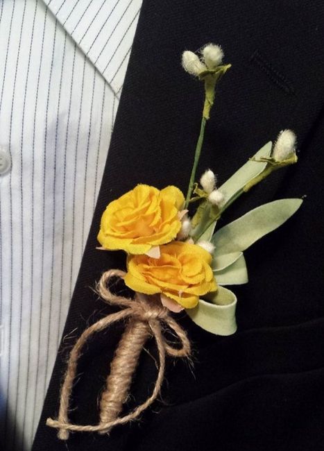 Boutonniere con color Amarillo 🌻 - 9