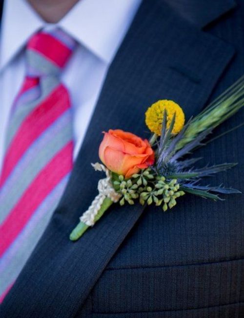 Boutonniere con color Amarillo 🌻 - 10