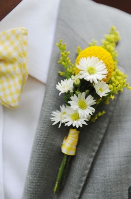 Boutonniere con color Amarillo 🌻 - 13