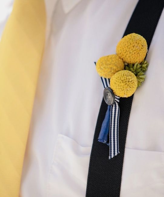 Boutonniere con color Amarillo 🌻 - 14