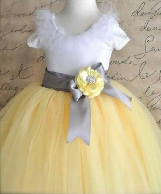 Vestidos con Amarillo para Meninas - 8
