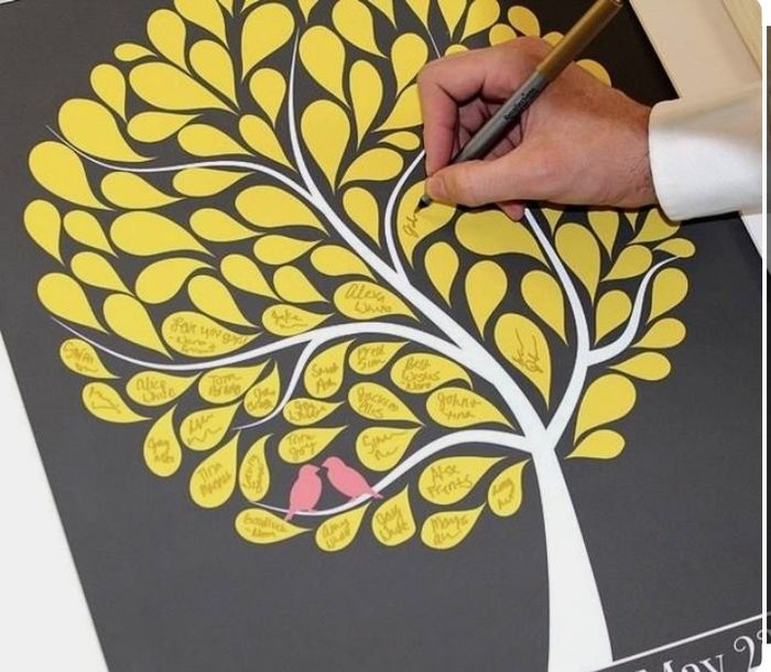 áRbol de los deseos con tonos Amarillos - 2