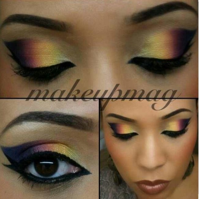 Maquillajes con tono amarillo 7