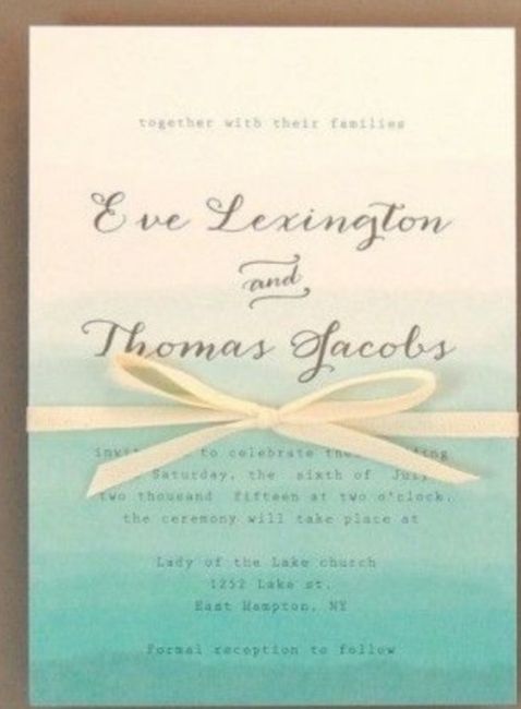 ideas para invitaciones boda en la playa - 1