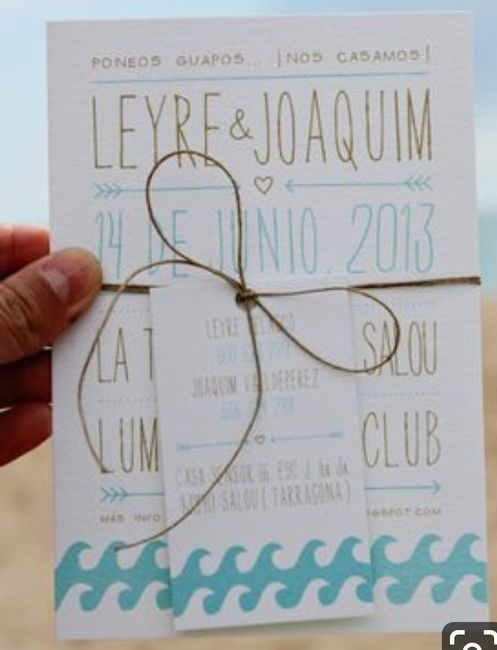 ideas para invitaciones boda en la playa - 2