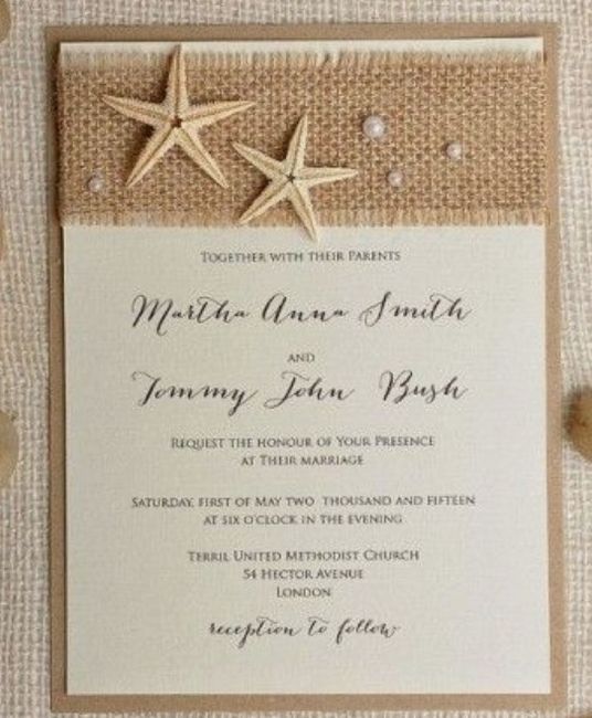 ideas para invitaciones boda en la playa - 5
