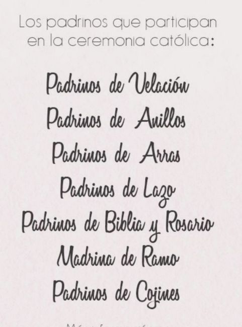 Los padrinos de velacion son los mismos que los de anillos - 1