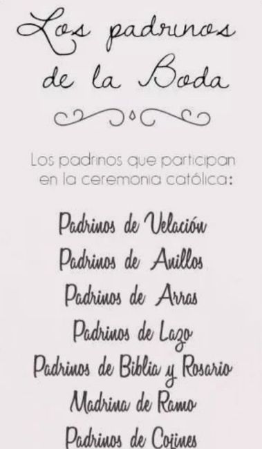 Padrinos - 1