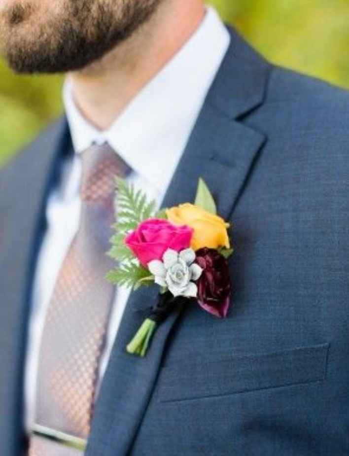 Boutonniere con color Amarillo 🌻 - 2