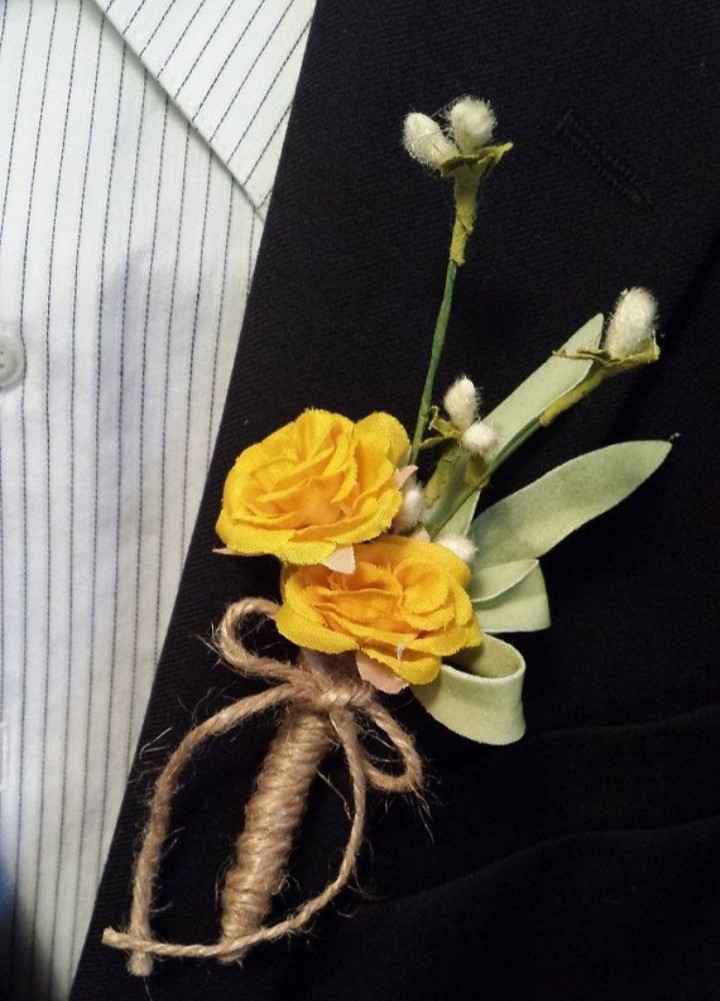 Boutonniere con color Amarillo 🌻 - 9